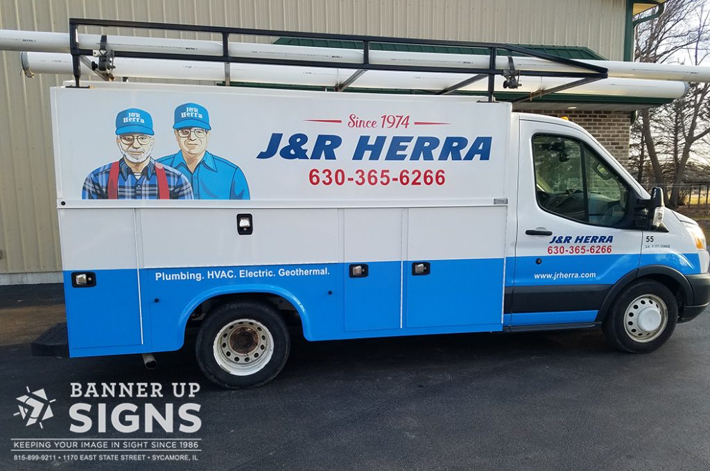 J&R Herra trusts Banner Up Signs to manage their fleet graphics.