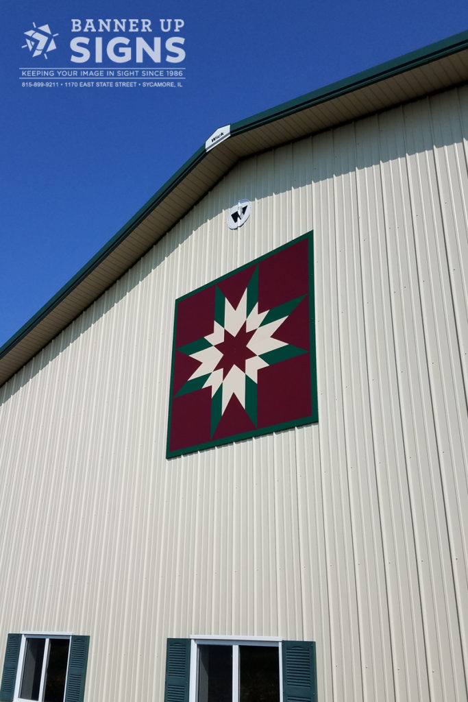 Beautify your property with a custom aluminum barn quilt panel from Banner Up Signs