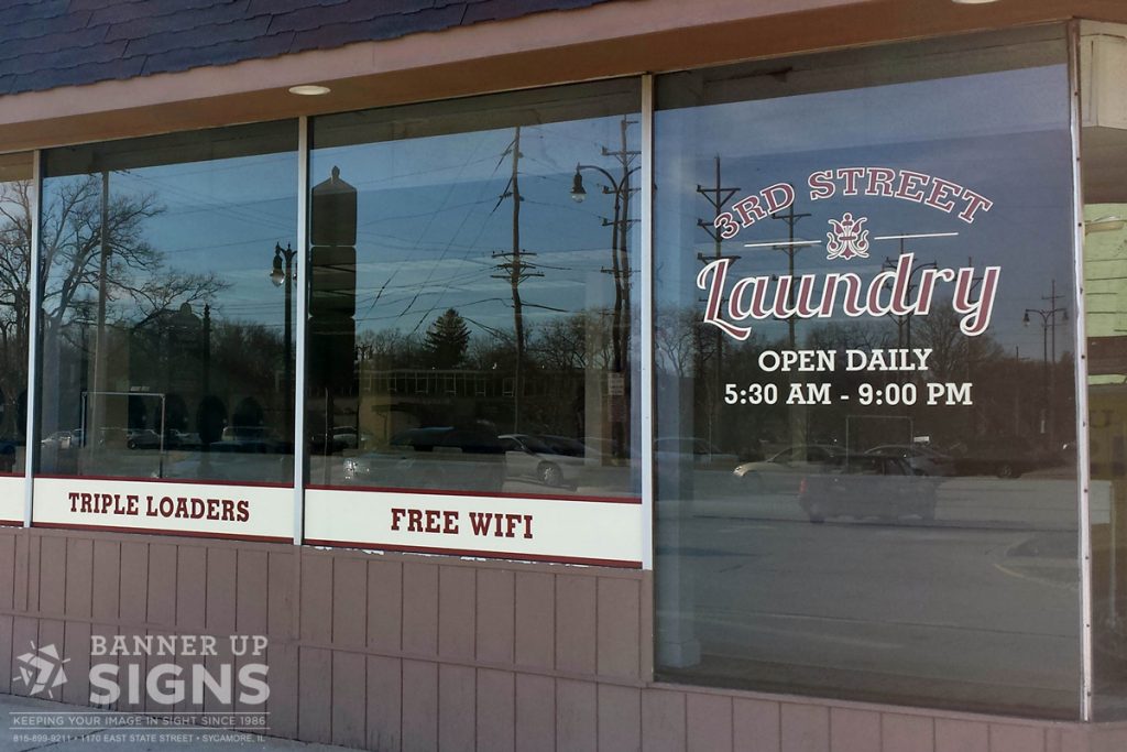 Banner Up Signs can help you create a variety of vinyl decals, an affordable option for advertising space on your storefront windows! 